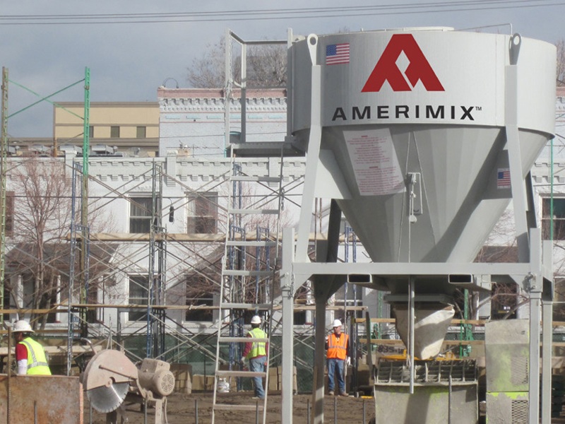 Amerimix Silo System at Colorado Trader Joe’s construction site